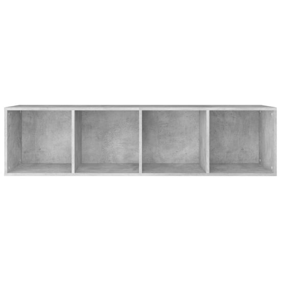 Boekenkast/tv-meubel 36x30x143 cm bewerkt hout betongrijs MeubelReus