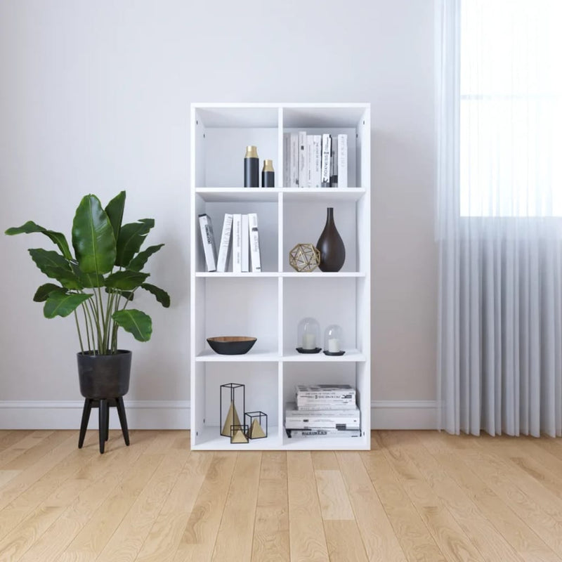 Boekenkast/dressoir 66x30x130 cm bewerkt hout wit MeubelReus