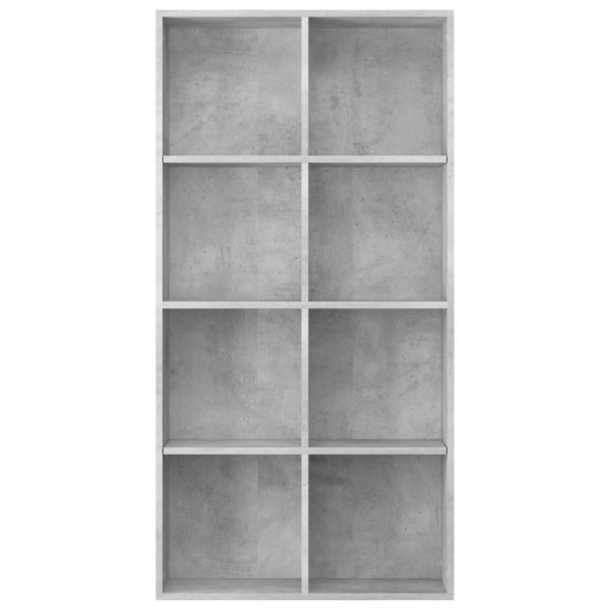 Boekenkast/dressoir 66x30x130 cm bewerkt hout betongrijs MeubelReus