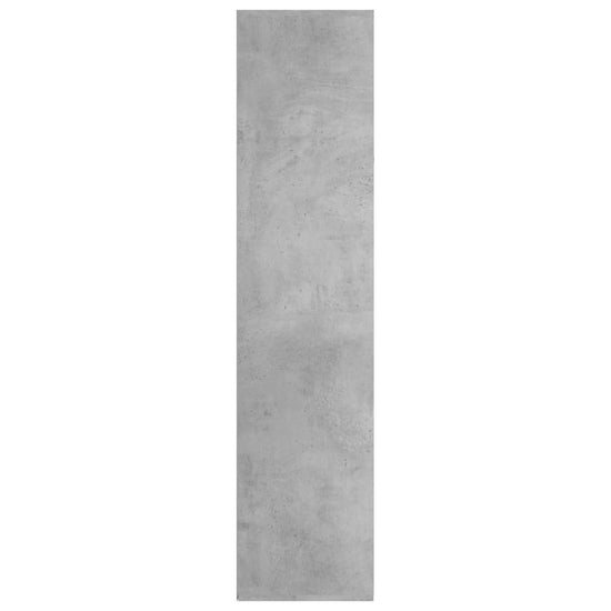 Boekenkast/dressoir 66x30x130 cm bewerkt hout betongrijs MeubelReus