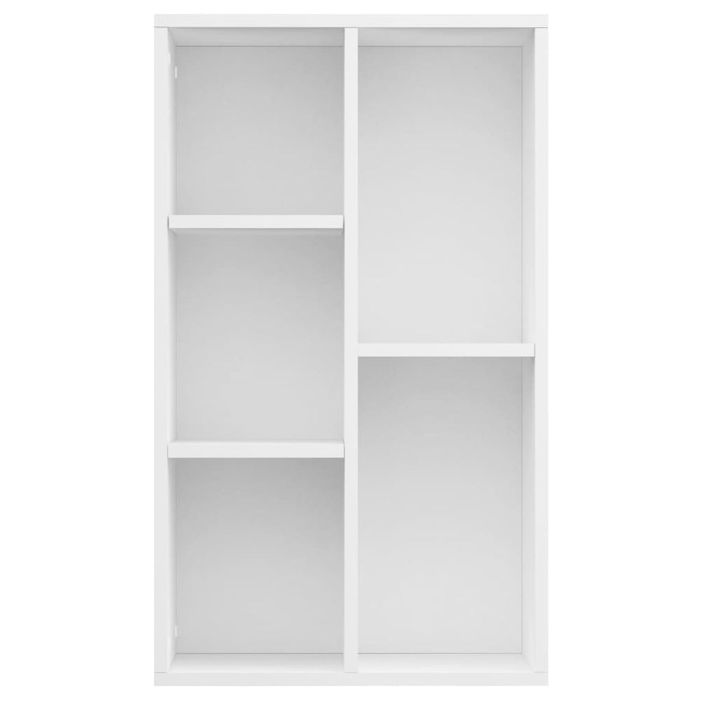 Boekenkast/dressoir 50x25x80 cm spaanplaat wit MeubelReus
