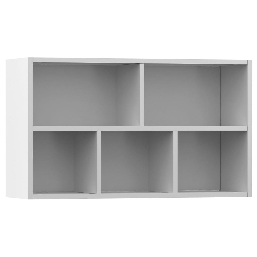 Boekenkast/dressoir 50x25x80 cm spaanplaat wit MeubelReus