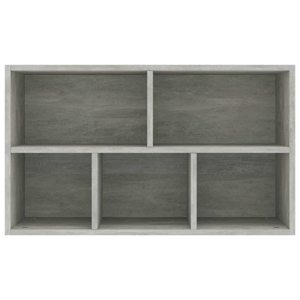 Boekenkast/dressoir 50x25x80 cm spaanplaat betongrijs MeubelReus