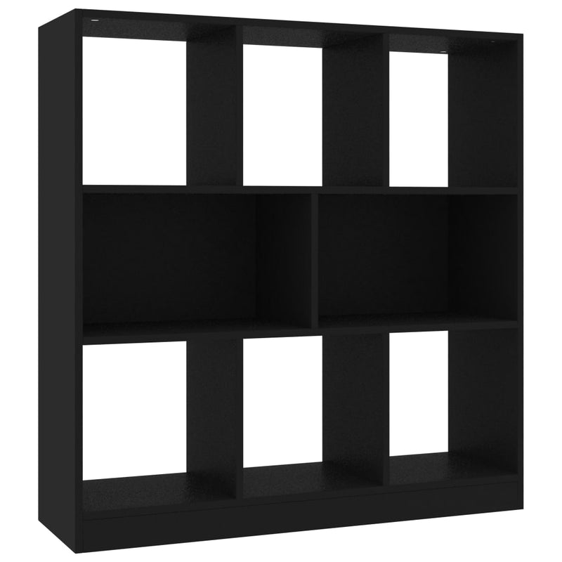 Boekenkast 97,5x29,5x100 cm bewerkt hout zwart MeubelReus