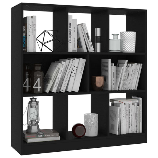 Boekenkast 97,5x29,5x100 cm bewerkt hout zwart MeubelReus