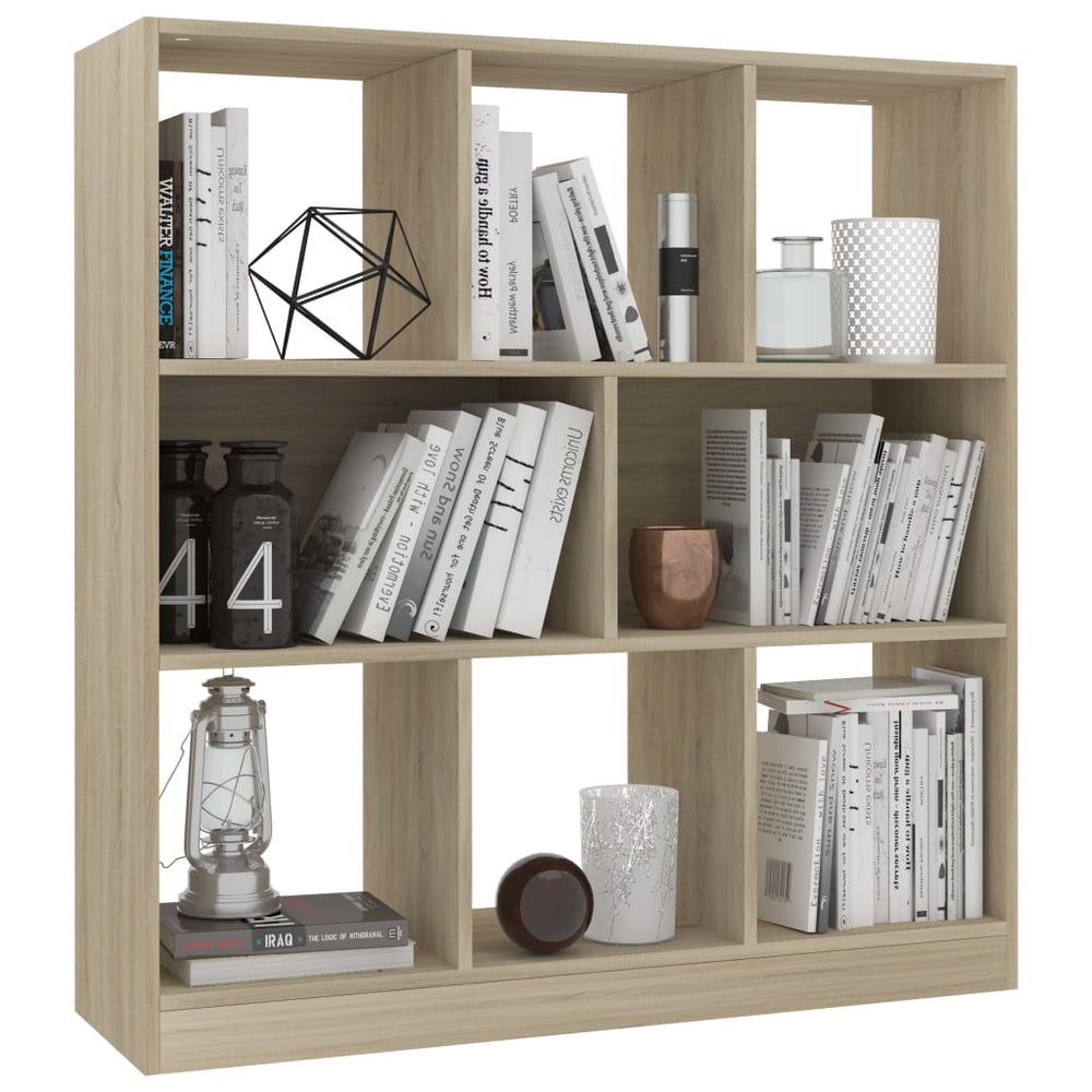 Boekenkast 97,5x29,5x100 cm bewerkt hout sonoma eikenkleurig MeubelReus