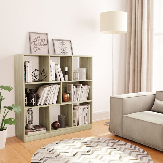 Boekenkast 97,5x29,5x100 cm bewerkt hout sonoma eikenkleurig MeubelReus