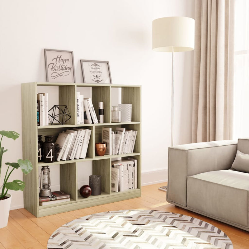 Boekenkast 97,5x29,5x100 cm bewerkt hout sonoma eikenkleurig MeubelReus