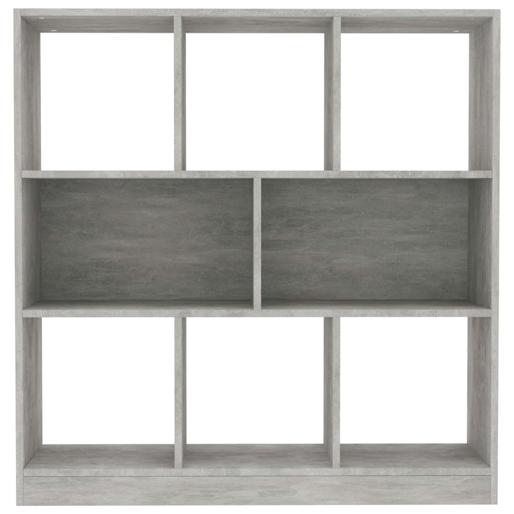 Boekenkast 97,5x29,5x100 cm bewerkt hout betongrijs MeubelReus