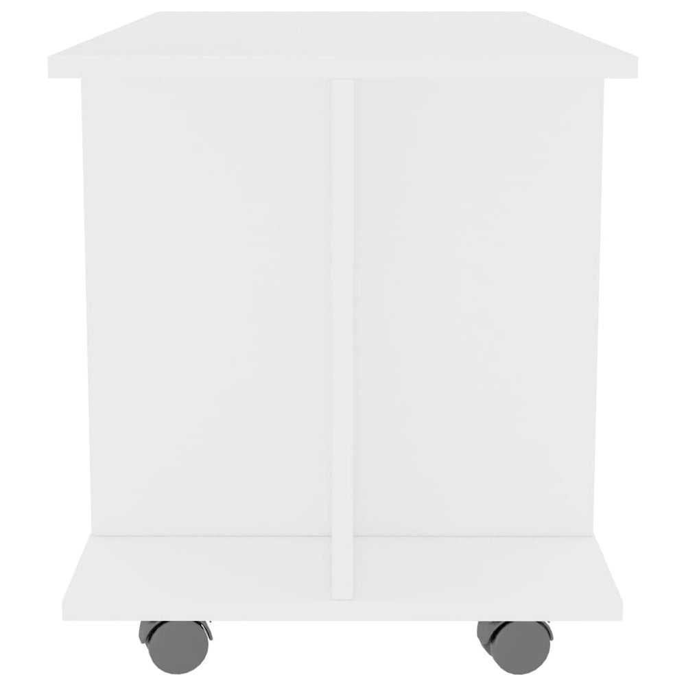 Tv-meubel met wieltjes 80x40x40 cm spaanplaat wit MeubelReus
