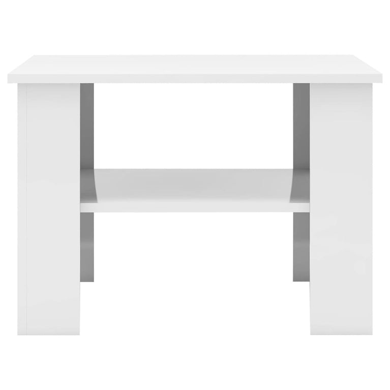 Salontafel 60x60x42 cm bewerkt hout hoogglans wit MeubelReus