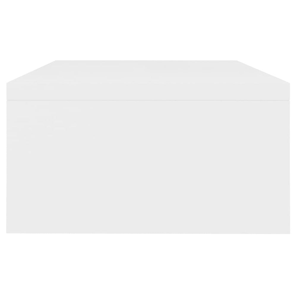 Monitorstandaard 42x24x13 cm bewerkt hout wit MeubelReus