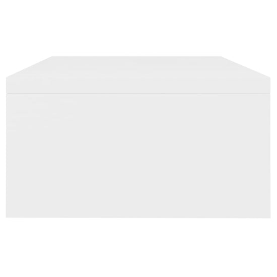 Monitorstandaard 42x24x13 cm bewerkt hout wit MeubelReus
