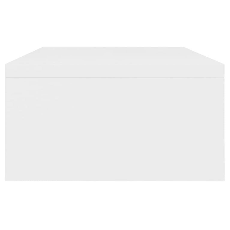 Monitorstandaard 42x24x13 cm bewerkt hout wit MeubelReus