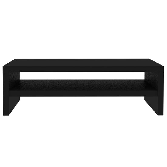 Monitorstandaard 42x24x13 cm bewerkt hout zwart MeubelReus