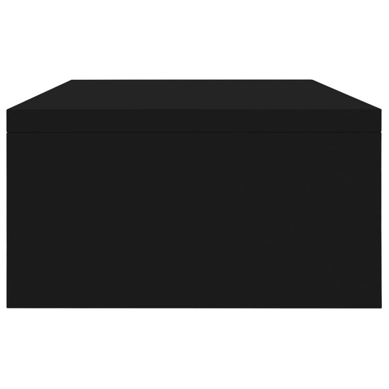 Monitorstandaard 42x24x13 cm bewerkt hout zwart MeubelReus