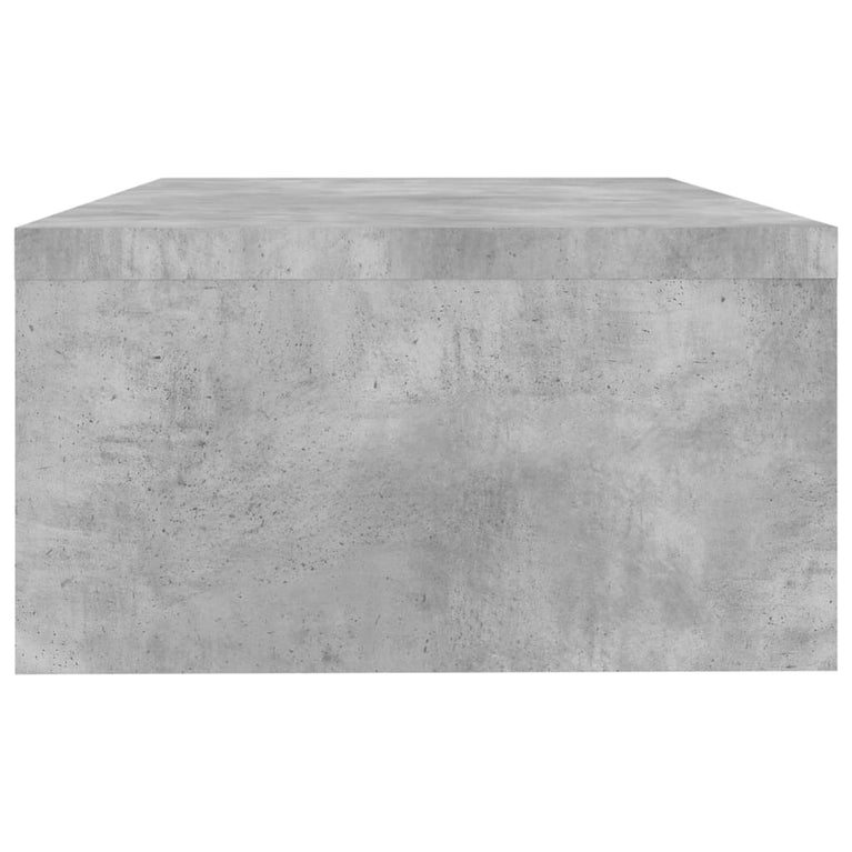 Monitorstandaard 42x24x13 cm spaanplaat betongrijs MeubelReus