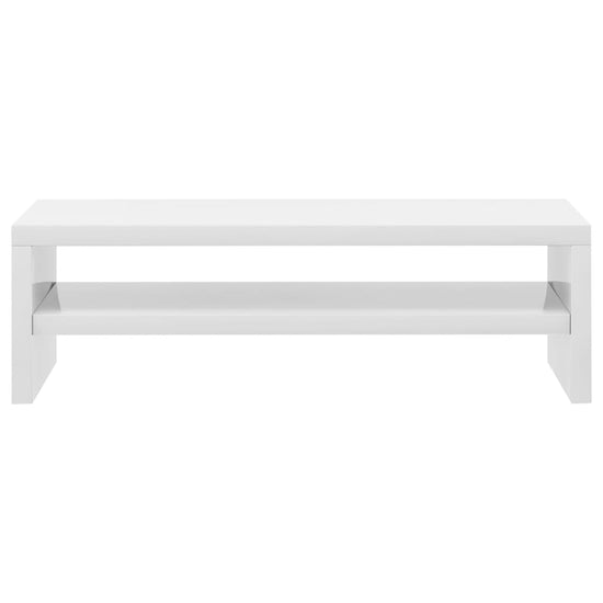 Monitorstandaard 42x24x13 cm bewerkt hout hoogglans wit MeubelReus