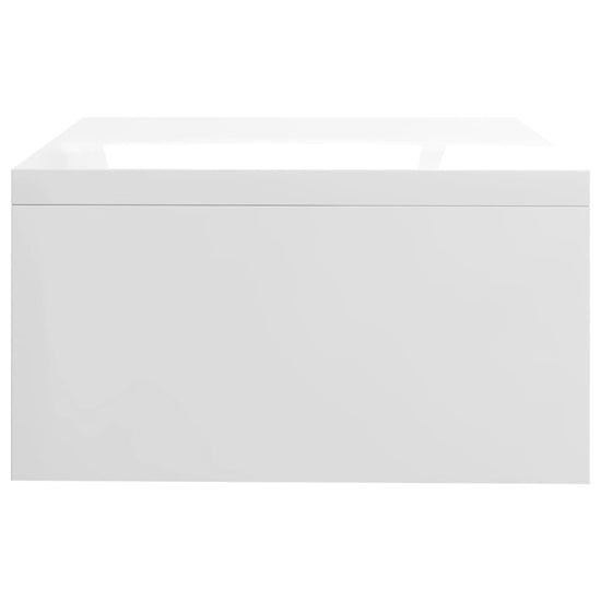 Monitorstandaard 42x24x13 cm bewerkt hout hoogglans wit MeubelReus