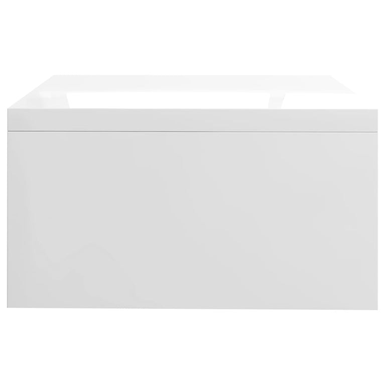 Monitorstandaard 42x24x13 cm bewerkt hout hoogglans wit MeubelReus