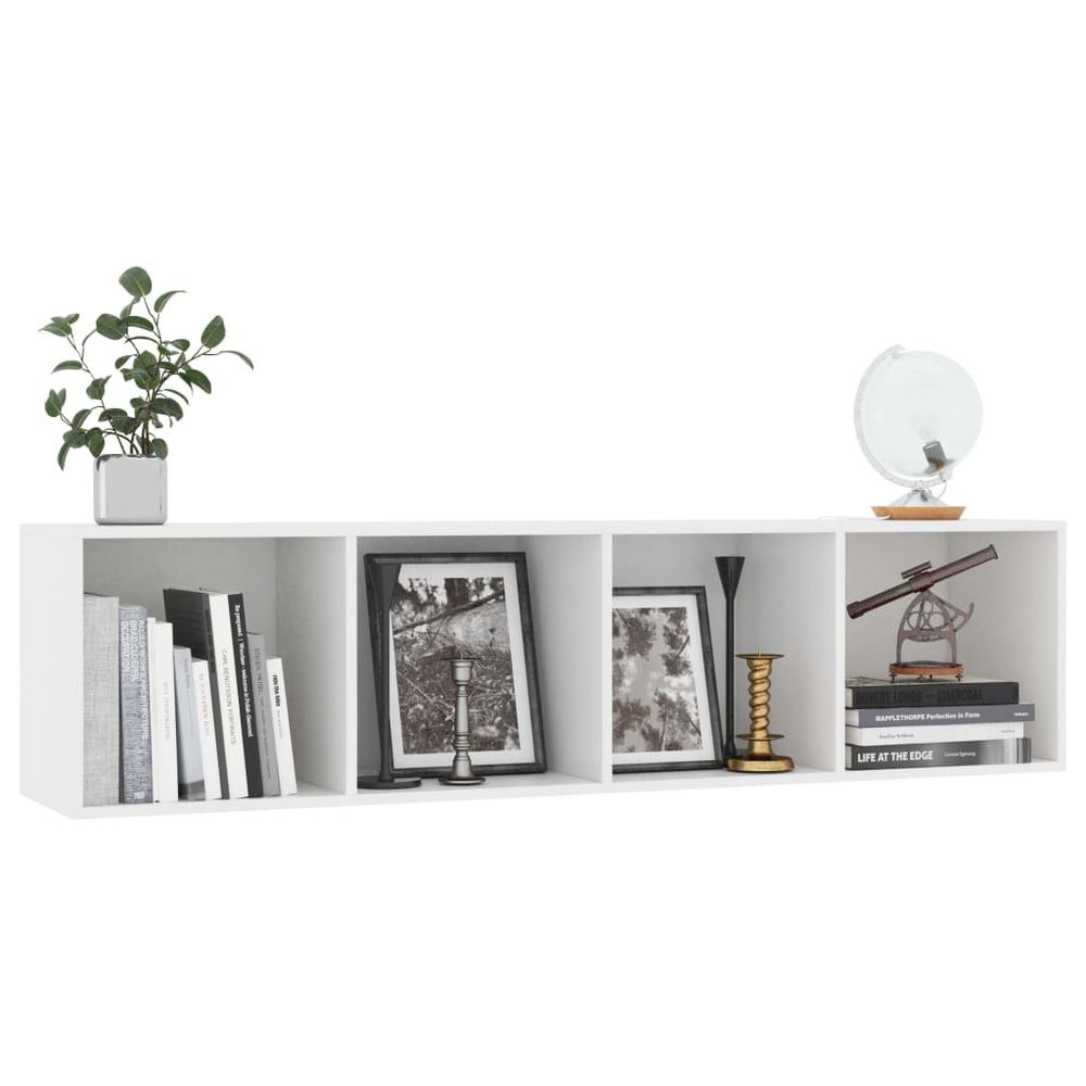 Boekenkast/tv-meubel 143x30x36 cm wit MeubelReus