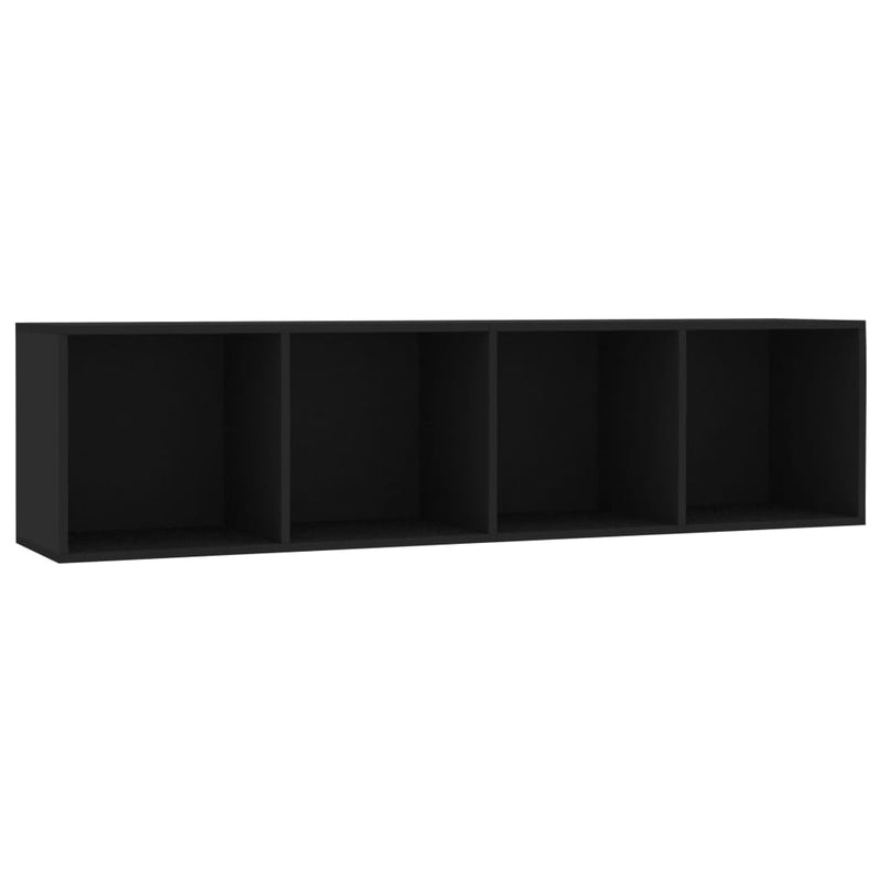 Boekenkast/tv-meubel 143x30x36 cm zwart MeubelReus