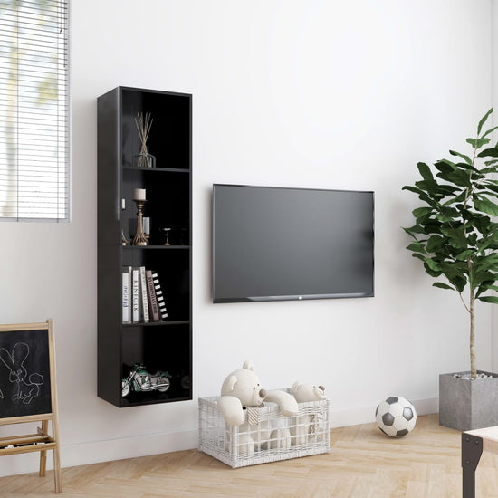 Boekenkast/tv-meubel 143x30x36 cm zwart MeubelReus