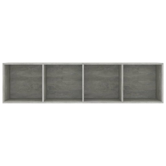 Boekenkast/tv-meubel 143x30x36 cm betongrijs MeubelReus