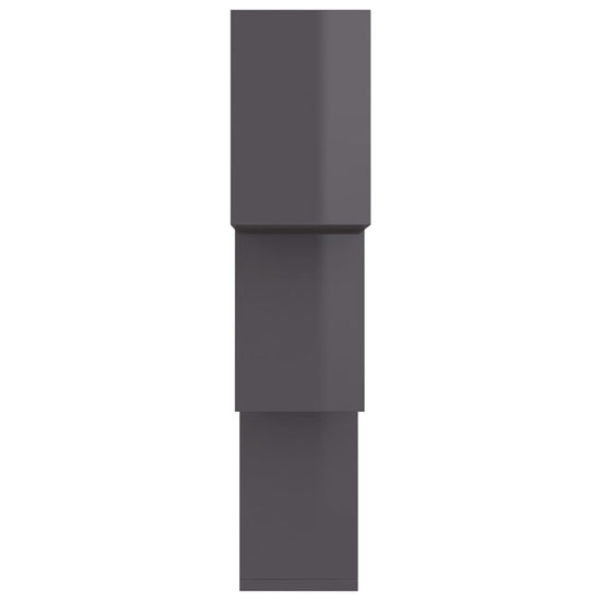 Wandschappen kubus 68x15x68 cm bewerkt hout hoogglans zwart MeubelReus