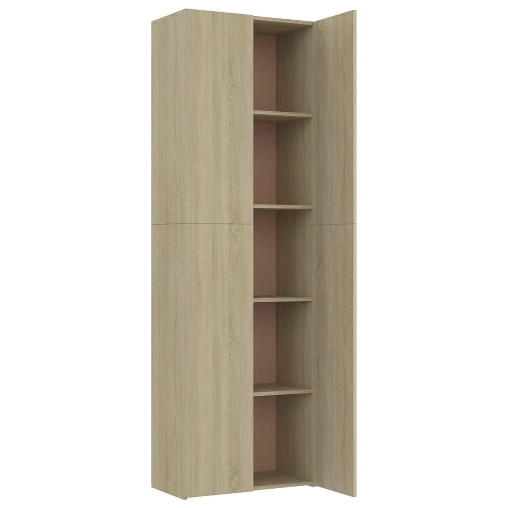Kantoorkast 60x32x190 cm bewerkt hout sonoma eikenkleurig MeubelReus