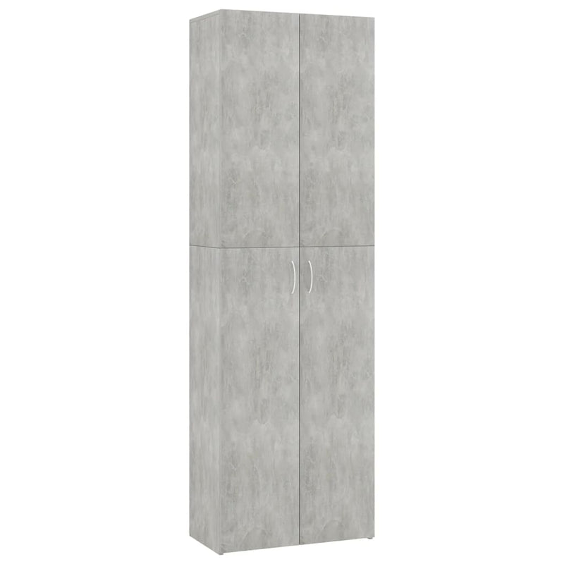 Kantoorkast 60x32x190 cm bewerkt hout betongrijs MeubelReus