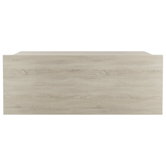 Nachtkastje zwevend 40x30x15cm bewerkt hout sonoma eikenkleurig MeubelReus