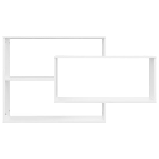 Wandschappen 104x20x58,5 cm bewerkt hout wit MeubelReus