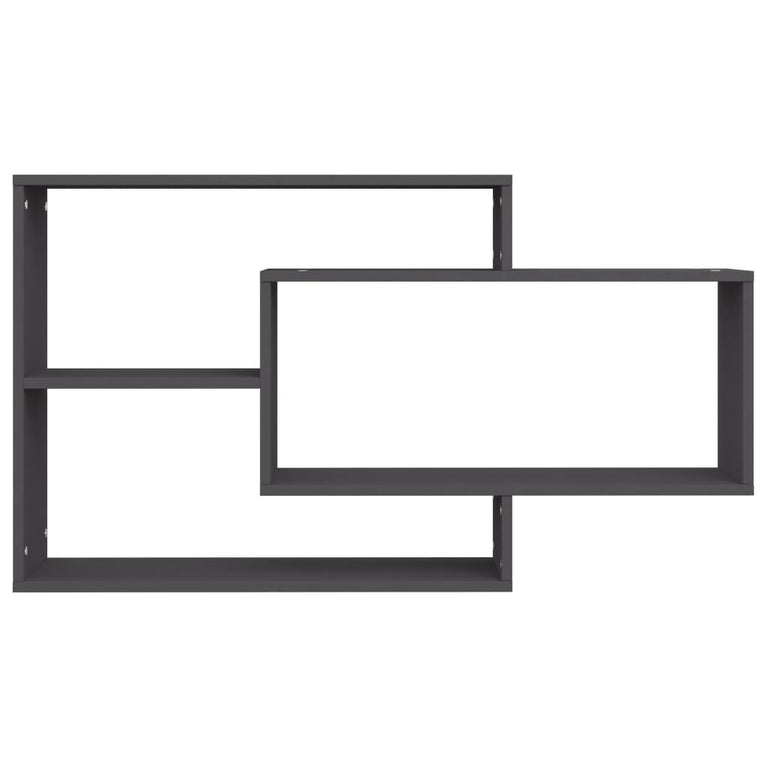 Wandschappen 104x20x58,5 cm bewerkt hout grijs MeubelReus