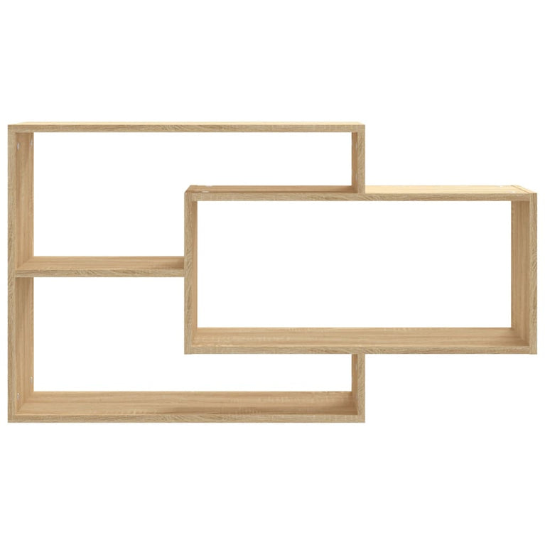 Wandschappen 104x20x58,5 cm bewerkt hout sonoma eikenkleurig