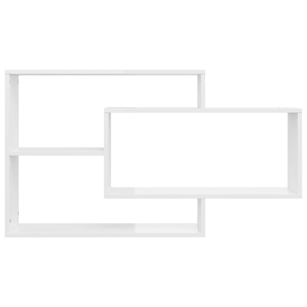 Wandschappen 104x20x58,5 cm bewerkt hout hoogglans wit MeubelReus