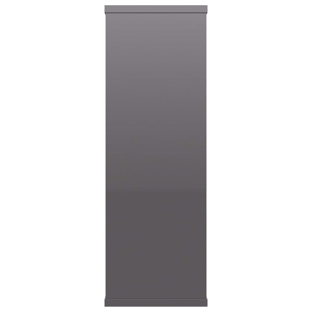 Wandschappen 104x20x58,5 cm bewerkt hout hoogglans grijs MeubelReus