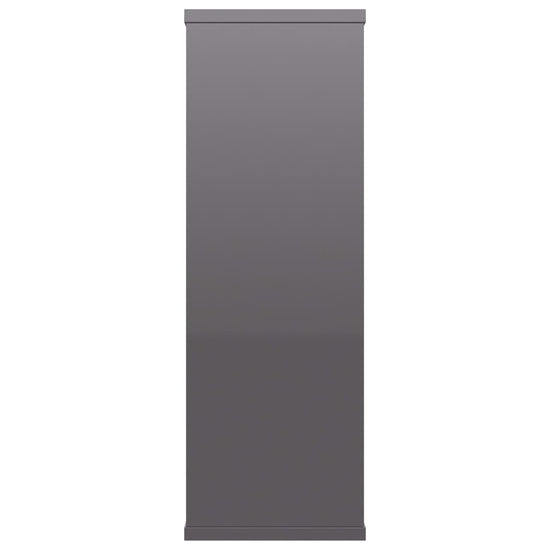 Wandschappen 104x20x58,5 cm bewerkt hout hoogglans grijs MeubelReus