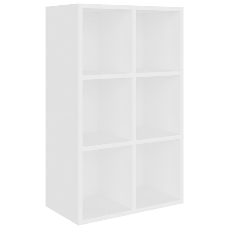 Boekenkast/dressoir 66x30x97,8 cm bewerkt hout wit MeubelReus