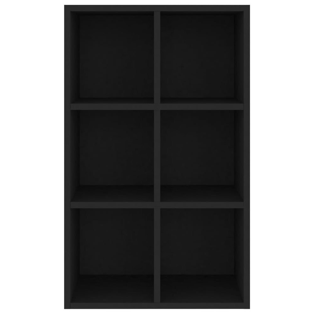 Boekenkast/dressoir 66x30x97,8 cm bewerkt hout zwart MeubelReus