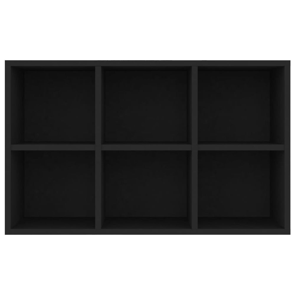 Boekenkast/dressoir 66x30x97,8 cm bewerkt hout zwart MeubelReus