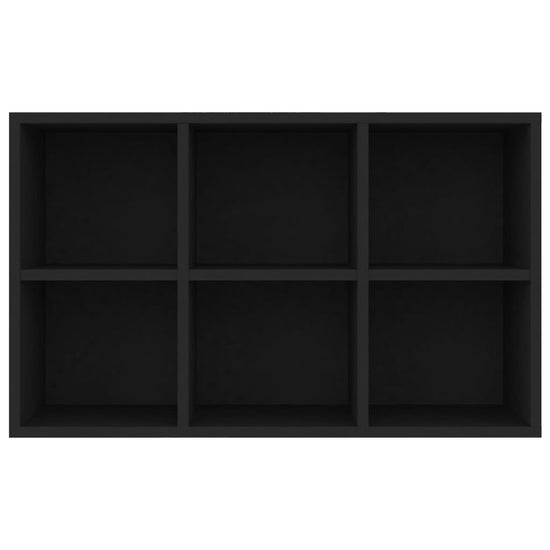 Boekenkast/dressoir 66x30x97,8 cm bewerkt hout zwart MeubelReus