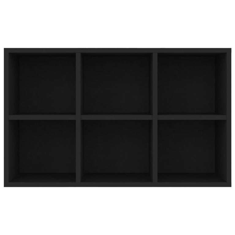Boekenkast/dressoir 66x30x97,8 cm bewerkt hout zwart MeubelReus