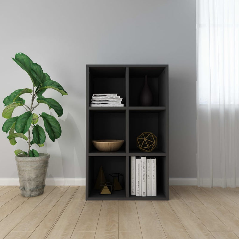 Boekenkast/dressoir 66x30x97,8 cm bewerkt hout zwart MeubelReus