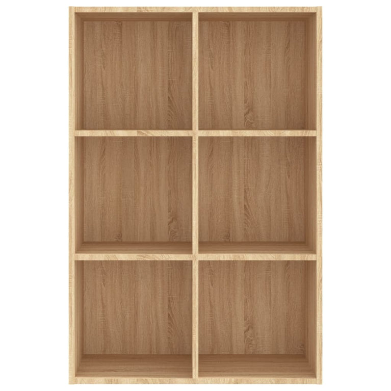 Boekenkast/dressoir 66x30x97,8cm bewerkt hout sonoma eikenkleur MeubelReus