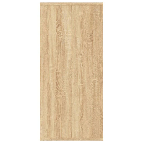 Boekenkast/dressoir 66x30x97,8cm bewerkt hout sonoma eikenkleur MeubelReus