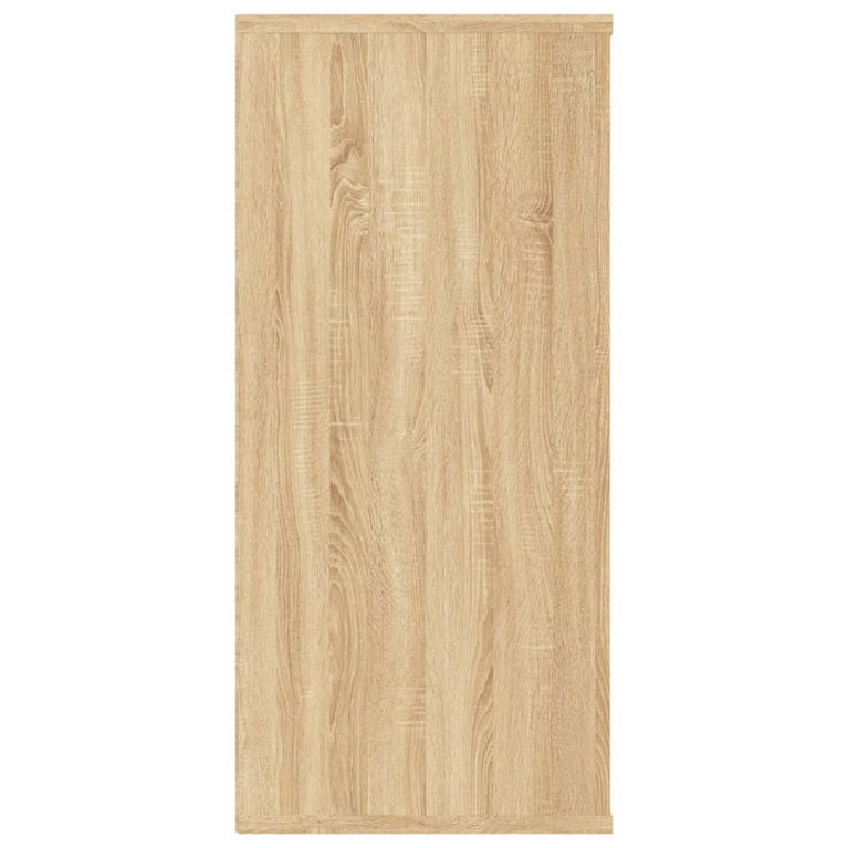 Boekenkast/dressoir 66x30x97,8cm bewerkt hout sonoma eikenkleur MeubelReus