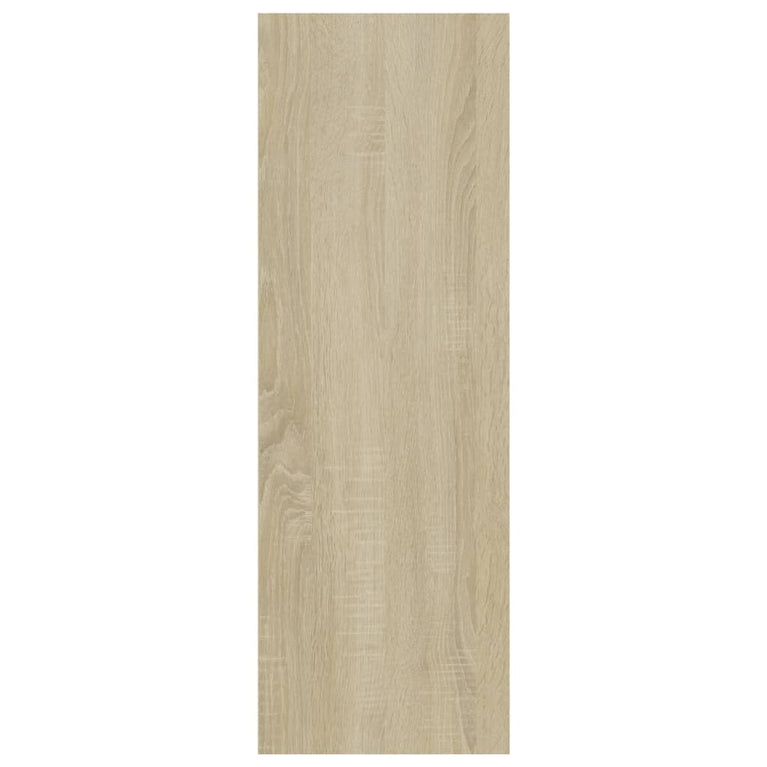 Boekenkast/dressoir 66x30x98 cm bewerkt hout wit sonoma eiken