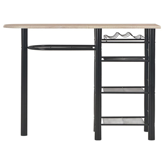 3-delige Barset met schappen hout en staal MeubelReus