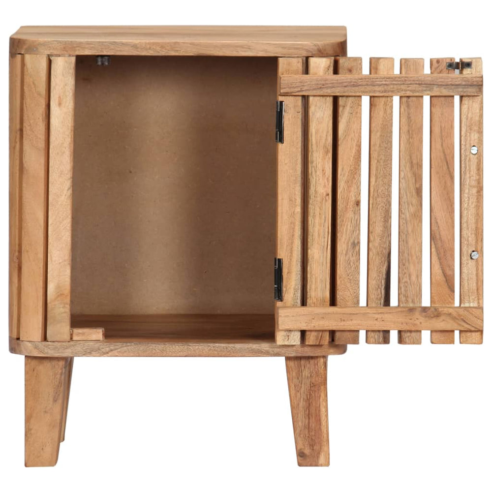 Nachtkastje 40x30x50 cm massief acaciahout MeubelReus
